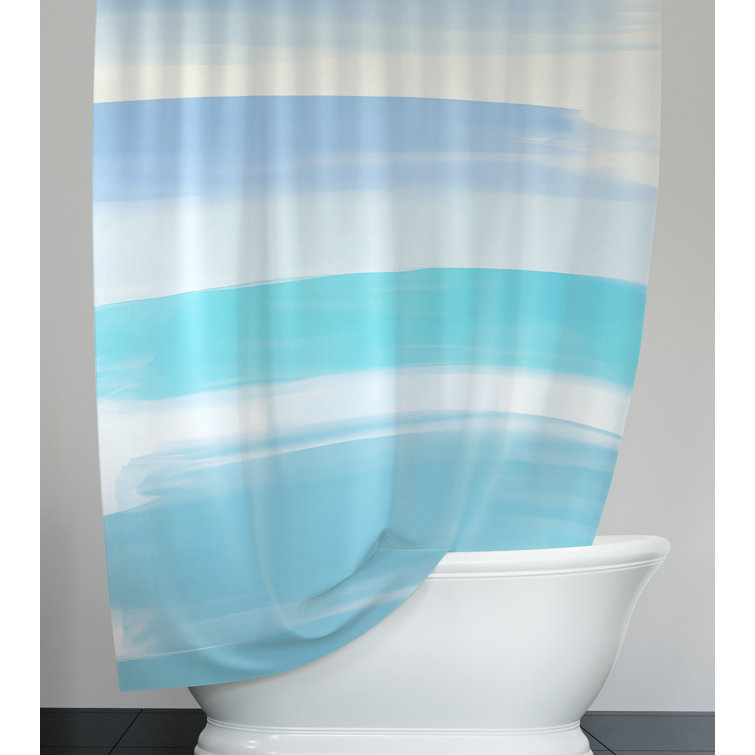 Rosecliff Heights Bernistine Striped Shower Curtain Wayfair